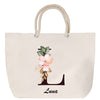 Sac Fête des Mères Mamie Famille Idée Cadeau anniversaire Noël Travail Boulot Métier Départ Retraite Collègue Femme cabas shopping plage