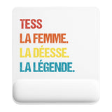 Tapis de souris ergonomique avec repose-poignet, accessoire bureau pour femme et homme, fête des pères, cadeau pas cher, idée cadeau fête des mères, secret santa, départ à la retraite, télétravail et gaming