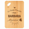 Planche bambou gravée personnalisée femme idée cadeau Fête des Mères apéro 30×20 prénom cuisine plateau fromage anniversaire noel maman mamie