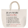 Sac Fête des Mères Mamie Famille Idée Cadeau anniversaire Noël Travail Boulot Métier Départ Retraite Collègue Femme cabas shopping plage