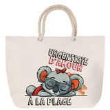 Sac Fête des Mères Mamie Famille Idée Cadeau anniversaire Noël Travail Boulot Métier Départ Retraite Collègue Femme cabas shopping plage