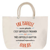 Sac Fête des Mères Mamie Famille Idée Cadeau anniversaire Noël Travail Boulot Métier Départ Retraite Collègue Femme cabas shopping plage