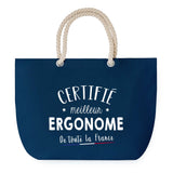 Sac de plage Bleu anse corde Certifié meilleur Ergonome