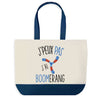 Sac de shopping bleu J'peux pas Boomerang