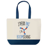 Sac de shopping bleu J'peux pas Boomerang