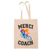 Noël cadeau de départ à la retraite cadeau de fin d'année scolaire idée cadeau cadeau de remerciement anniversaire coach sport sac cabas totebag sac jute