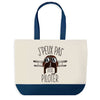Sac de shopping bleu J'peux pas Aviation Pilote