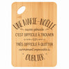 Planche bambou gravée personnalisée femme idée cadeau Fête des Mères apéro 30×20 prénom cuisine plateau fromage anniversaire noel maman mamie