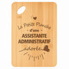 Planche bambou gravée personnalisée femme idée cadeau Fête des Mères apéro 30×20 prénom cuisine plateau fromage anniversaire noel maman mamie