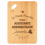 Planche bambou gravée personnalisée femme idée cadeau Fête des Mères apéro 30×20 prénom cuisine plateau fromage anniversaire noel maman mamie