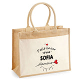 Sac Fête des Mères Mamie MAman Soeur Femme Famille Idée Cadeau anniversaire Noël Travail Boulot Métier Départ Retraite Collègue Femme cabas shopping plage