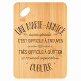 Planche bambou gravée personnalisée femme idée cadeau Fête des Mères apéro 30×20 prénom cuisine plateau fromage anniversaire noel maman mamie