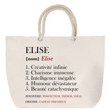 Sac Fête des Mères Mamie Famille Idée Cadeau anniversaire Noël Travail Boulot Métier Départ Retraite Collègue Femme cabas shopping plage