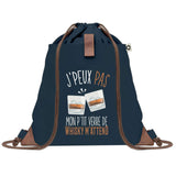 sac a dos bleu coton recycle avec pochette idee cadeau originale pour collegue ami prof ou membre de la famille cadeau mixte noel anniversaire secret santa ou depart au travail sac leger pratique et ecologique design breton moderne