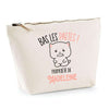 Trousse pochette de rangement maquillage Fête des Mères Mamie Famille Idée Cadeau anniversaire Noël Travail Boulot Métier Départ Retraite Collègue Femme