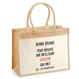 Sac Fête des Mères Mamie MAman Soeur Femme Famille Idée Cadeau anniversaire Noël Travail Boulot Métier Départ Retraite Collègue Femme cabas shopping plage