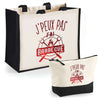 Cabas homme ou femme sac plage ou shopping tote bag pochette trousse Idée cadeau original pour anniversaire Noël travail départ retraite collègue famille fete des mères fetes des pères papa maman mamie papi