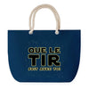 Sac de plage Bleu anse corde Tir soit avec toi