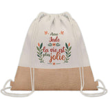 Sac Fête des Mères Mamie Famille Idée Cadeau anniversaire Noël Travail Boulot Métier Départ Retraite Collègue Femme cabas shopping plage