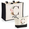 Cabas femme sac plage ou shopping tote bag pochette trousse Idée cadeau original pour anniversaire Noël travail départ retraite collègue famille fete des mères maman mamie