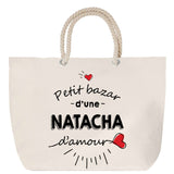 Sac Fête des Mères Mamie Famille Idée Cadeau anniversaire Noël Travail Boulot Métier Départ Retraite Collègue Femme cabas shopping plage