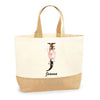 Sac Jute Fête des Mères Fêtes des Pères Mamie Papi Famille Idée Cadeau anniversaire Noël Travail Boulot Métier Départ Retraite Collègue Femme Homme
