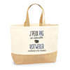 Sac Jute Fête des Mères Fêtes des Pères Mamie Papi Famille Idée Cadeau anniversaire Noël Travail Boulot Métier Départ Retraite Collègue Femme Homme
