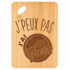 Planche bambou gravée personnalisée femme homme idée cadeau Fête des Mères Fête des Pères apéro papa maman prénom cuisine plateau fromage