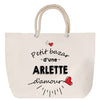 Sac Fête des Mères Mamie Famille Idée Cadeau anniversaire Noël Travail Boulot Métier Départ Retraite Collègue Femme cabas shopping plage