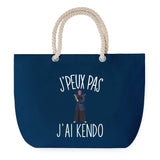 Sac de plage Bleu anse corde J'peux Pas Kendo