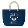 Sac de plage Bleu anse corde J'peux Pas Airsoft