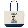 Sac de shopping bleu Surveillant Panda Grain