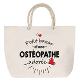 Sac Fête des Mères Mamie Famille Idée Cadeau anniversaire Noël Travail Boulot Métier Départ Retraite Collègue Femme cabas shopping plage