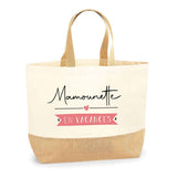 Sac Jute Fête des Mères Fêtes des Pères Mamie Papi Famille Idée Cadeau anniversaire Noël Travail Boulot Métier Départ Retraite Collègue Femme Homme