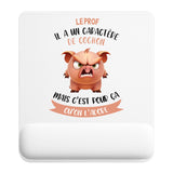 Tapis de souris Le prof caractère de cochon