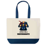 Sac Fête des Mères Mamie Famille Idée Cadeau anniversaire Noël Travail Boulot Métier Départ Retraite Collègue Femme cabas shopping plage