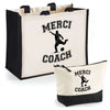 Cabas homme ou femme sac plage ou shopping tote bag pochette trousse Idée cadeau original pour anniversaire Noël travail départ retraite collègue famille fete des mères fetes des pères papa maman mamie papi