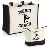 Cabas homme ou femme sac plage ou shopping tote bag pochette trousse Idée cadeau original pour anniversaire Noël travail départ retraite collègue famille fete des mères fetes des pères papa maman mamie papi