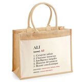 Sac Fête des Pères Papa Papi Frère Homme Famille Idée Cadeau anniversaire Noël Travail Boulot Métier Départ Retraite Collègue cabas 