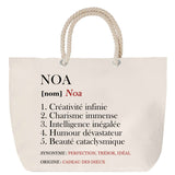 Sac Fête des Mères Mamie Famille Idée Cadeau anniversaire Noël Travail Boulot Métier Départ Retraite Collègue Femme cabas shopping plage