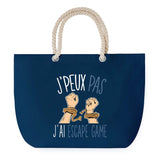 Sac de plage Bleu anse corde J'peux Pas Escape Game