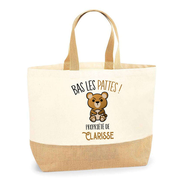 Sac Jute Fête des Mères Fêtes des Pères Mamie Papi Famille Idée Cadeau anniversaire Noël Travail Boulot Métier Départ Retraite Collègue Femme Homme