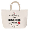 Sac Fête des Mères Mamie Famille Idée Cadeau anniversaire Noël Travail Boulot Métier Départ Retraite Collègue Femme cabas shopping plage