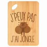 Planche bambou gravée personnalisée femme homme idée cadeau Fête des Mères Fête des Pères apéro papa maman prénom cuisine plateau fromage