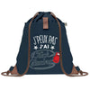 sac a dos bleu coton recycle avec pochette idee cadeau originale pour collegue ami prof ou membre de la famille cadeau mixte noel anniversaire secret santa ou depart au travail sac leger pratique et ecologique design breton moderne