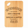 Planche bambou gravée personnalisée homme idée cadeau Fête des Pères apéro 30×20 prénom cuisine plateau fromage anniversaire noel papa papi 