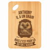 Planche bambou gravée personnalisée homme idée cadeau Fête des Pères apéro 30×20 prénom cuisine plateau fromage anniversaire noel papa papi 
