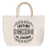 Sac Fête des Mères Mamie Famille Idée Cadeau anniversaire Noël Travail Boulot Métier Départ Retraite Collègue Femme cabas shopping plage