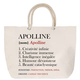 Sac Fête des Mères Mamie Famille Idée Cadeau anniversaire Noël Travail Boulot Métier Départ Retraite Collègue Femme cabas shopping plage