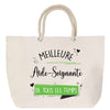 Sac Fête des Mères Mamie Famille Idée Cadeau anniversaire Noël Travail Boulot Métier Départ Retraite Collègue Femme cabas shopping plage